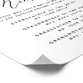 Typografie im Gedächtnisdenkmal Poster (Ecke)