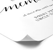 Typografie im Gedächtnisdenkmal Poster (Ecke)