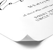 Typografie im Gedächtnisdenkmal Poster (Ecke)