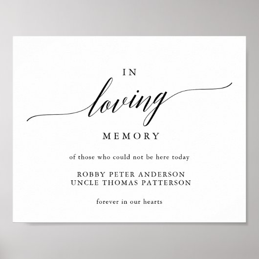 Typografie im Gedächtnisdenkmal Poster (Vorne)