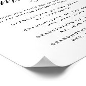 Typografie im Gedächtnisdenkmal Poster (Ecke)