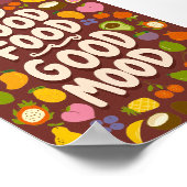 Typografie in der Küche - Fun Zitat Poster (Ecke)