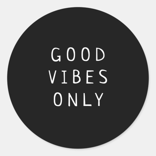 Typografie in Schwarz und Weiß "nur für Gute Mensc Runder Aufkleber (Vorderseite)