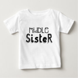 Typografie in Schwarz/Weiß Baby T-shirt