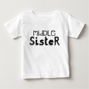 Typografie in Schwarz/Weiß Baby T-shirt