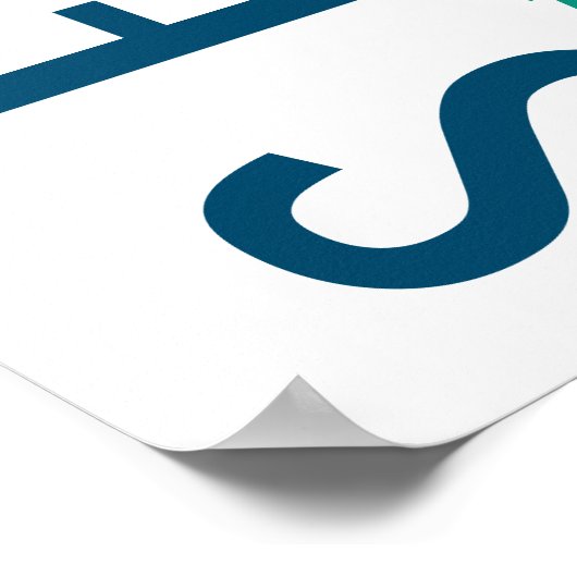 Typografie in Seattle Poster (Ecke)