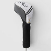 Typografie Initialen Monogramm E+F Golf Headcover (angewinkelt)