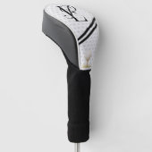 Typografie Initialen Monogramm E+P Golf Headcover (angewinkelt)