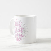 Typografie Inspiration Zitat Tasse (Vorderseite Links)