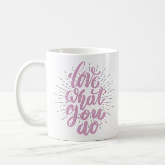 Typografie Inspiration Zitat Tasse (Links)