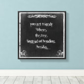 Typografie: Inspirationssatz zur Weisheit Leinwanddruck (Insitu (Holzboden))