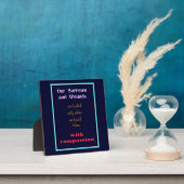 Typografie - inspirierendes Zitat über Mitgefühl Fotoplatte (InSitu)