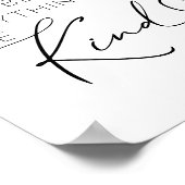 Typografie ist eine Art Zitat-Wall-Kunst Poster (Ecke)