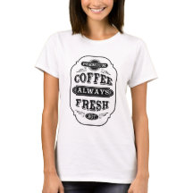 Typografie-Kaffee-Aufkleber