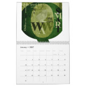 Typografie-Kalender Kalender (Jan 2027)
