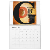 Typografie-Kalender Kalender (Feb 2027)