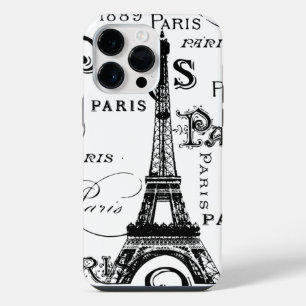 Typografie Kalligrafie Paris Frankreich Eiffelturm iPhone Hülle