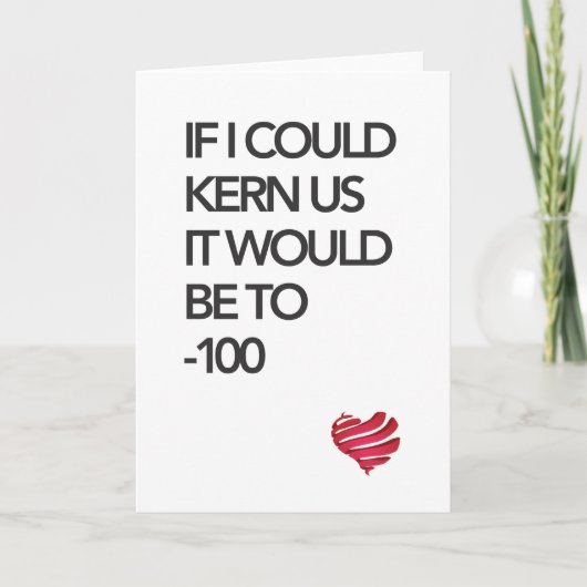 Typografie Karte (Vorderseite)