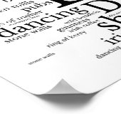 Typografie Karte Irlands Art Poster (Ecke)