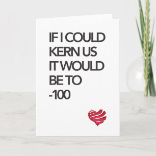 Typografie-Karte Karte