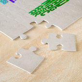 Typografie-Karte von Afrika Puzzle (Seite)