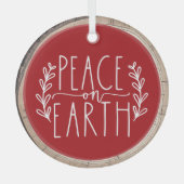 Typografie Keepake Tree Ornament Aus Glas (Vorderseite)