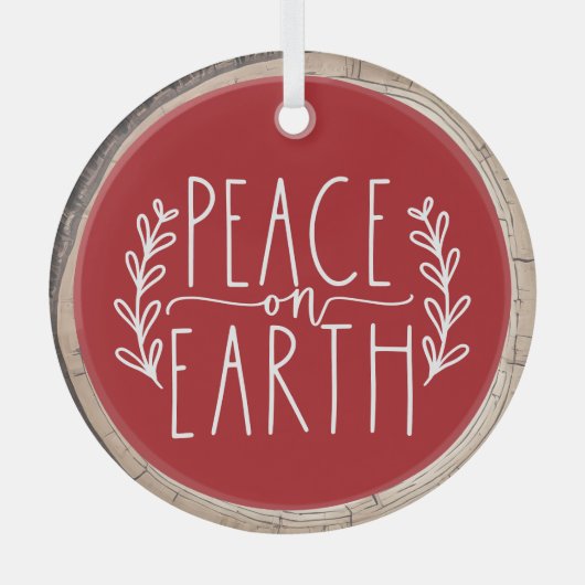 Typografie Keepake Tree Ornament Aus Glas (Vorderseite)