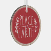 Typografie Keepake Tree Ornament Aus Glas (Vorderseite Rechts)