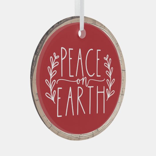 Typografie Keepake Tree Ornament Aus Glas (Vorderseite Rechts)