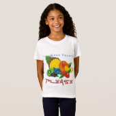 Typografie Köstliche Früchte Mehr Früchte bitte T-Shirt (Vorne ganz)