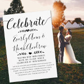 Typografie Kraft Paper Wedding Einladungen
