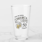 Typografie-Krüge und Biere aller Altersklassen Geb Glas (Vorderseite)