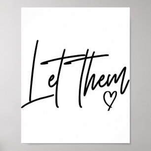 Typografie Lass Sie Inspirierend Positive Geistige Poster