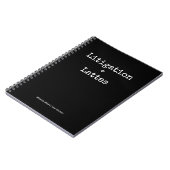 Typografie-Latte-Studium-Rechtsstudent-Trendy-Ledg Notizblock (Linke Seite)