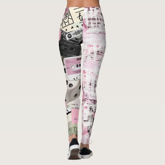 Typografie Leggings moderne 24SS-Druckmuster (Rückseite)
