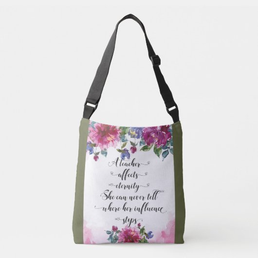 Typografie-Lehrer zurück zu Geschenken für das Sch Tragetaschen Mit Langen Trägern (Vorderseite)