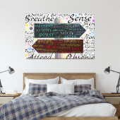 Typografie Leinwanddruck (Insitu (Schlafzimmer))