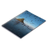 Typografie LIEBE Custom Foto Seascape Notizblock (Linke Seite)