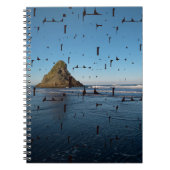 Typografie LIEBE Custom Foto Seascape Notizblock (Vorderseite)