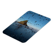 Typografie LIEBE Custom Seascape Foto Magnet (Linke Seite)