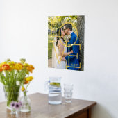 Typografie Liebe Initials Wedding Date Foto Foliendrucke (Ablage(Küche))