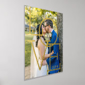 Typografie Liebe Initials Wedding Date Foto Foliendrucke (Ablage )