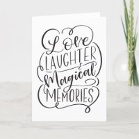 Typografie | Liebe Lachen Magische Erinnerungen