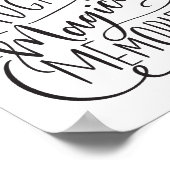 Typografie | Liebe Lachen Magische Erinnerungen Poster (Ecke)