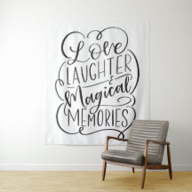 Typografie| Liebe Lachen Magische Erinnerungen