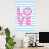 Typografie LIEBE Poster (Heimbüro)