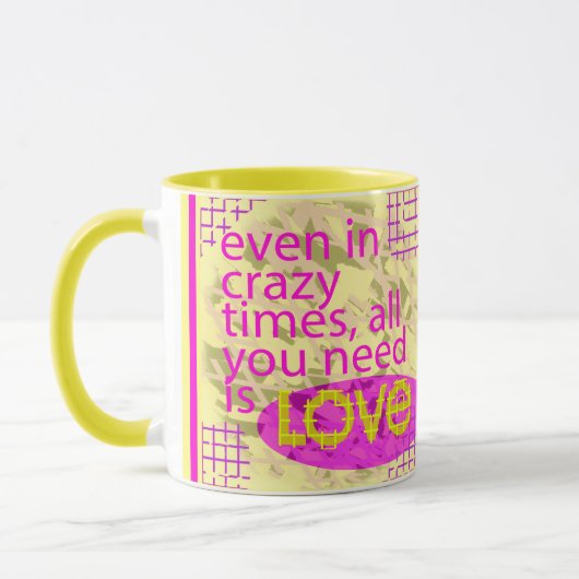 Typografie liebend Inspiration Tasse (Links)