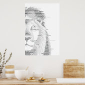 Typografie Lion Poster (Küche)