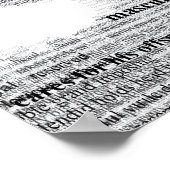 Typografie Lion Poster (Ecke)