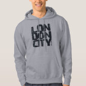 Typografie Londons, England Hoodie (Vorderseite)